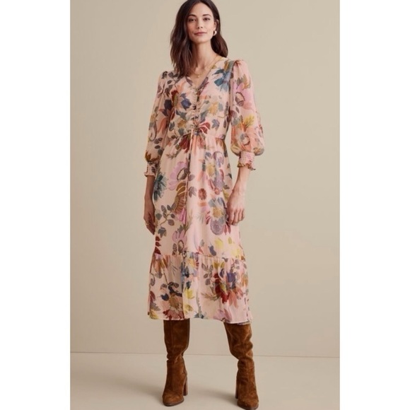 Soft Surroundings Dresses & Skirts - NWT Soft Surroundings Floral Print Maggie Dress - Size Large